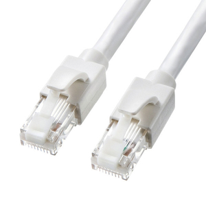 サンワサプライ カテゴリ6A LANケーブル(2m) ホワイト KB-T6ATS-02W-イメージ1
