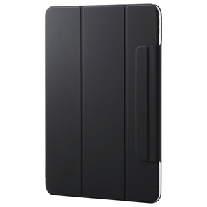 エレコム 13インチiPad Pro(M4)用 フラップケース 超薄型 マグネット着脱 スリープ対応 ブラック TB-A25PLWVPF2BK-イメージ1
