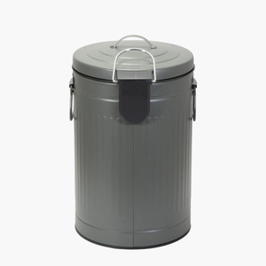 ＬＩＶ ＰＬＵＳ Boite トラッシュカン ふた付 ペダル式 12L カーキ FCF832M-NQ-0195-イメージ2