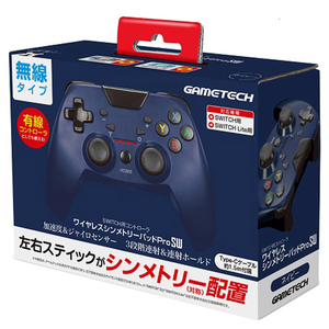 ゲームテック ワイヤレスシンメトリーパッドProSW ネイビー SWF2323 ゲームテック ワイヤレスシンメトリーパッドProSW ネイビー SWF2323