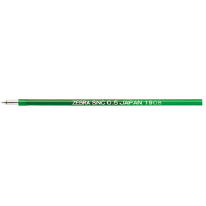 ゼブラ エマルジョンボールペン替え芯SNC-0.5芯 緑 FCE950U-RSNC5-G-イメージ1