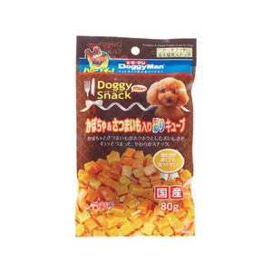 ドギーマン ドギースナックバリュー かぼちゃ&さつまいも入彩りキューブ 80g FC05729-イメージ1