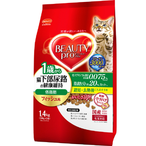 日本ペットフード ビューティープロ キャット 猫下部尿路の健康維持 低脂肪 1歳から 1．4kg ﾋﾞﾕ-ﾃｲPｶﾌﾞﾆﾖｳﾛﾗｲﾄ1.4KG-イメージ1