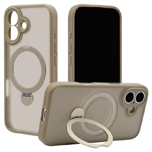 ラスタバナナ iPhone 17用ZEROSAFE 極 回転スタンド 磁力充電対応 フロストベージュ 8900IP5AZSFBE