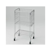 東亜鍛工 軽量ワイヤーワゴン 幅450×奥行300 クローム KW3040 FCF526S-65-0367-90