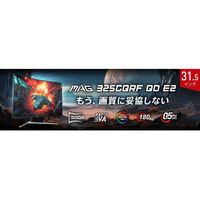 MSI MAG-325CQRF-QD-E2 31．5型液晶ディスプレイ MAG ブラック