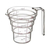 山崎実業 段々計量カップ 200mL クリア FCD047H-2697-イメージ1