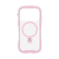 Hamee iPhone 17Pro用強化Magsynq強化ガラスクリアケース iFace Reflection サクラピンク 41-183247