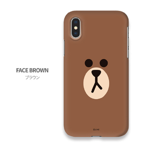 LINE FRIENDS iPhone XR用ケース SLIM FIT フェイス ブラウン KCL-SFA005-イメージ8
