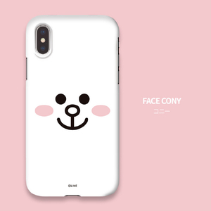 LINE FRIENDS iPhone XR用ケース SLIM FIT フェイス ブラウン KCL-SFA005-イメージ9