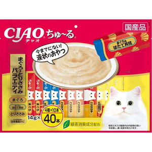 いなば CIAO ちゅーる まぐろ・とりささみバラエティ 14g×40P FCF656N-イメージ1
