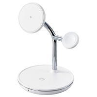 エレコム Qi2 3in1ワイヤレス充電スタンド(15W+5W+Apple Watch) ホワイト W-MS08WH