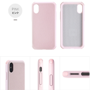 Just Mobile iPhone XS/X用ハイブリッドケース Quattro Air ピンク JM10325-イメージ11