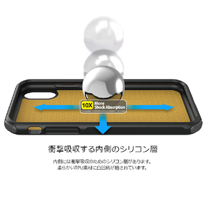 Just Mobile iPhone XS/X用ハイブリッドケース Quattro Air ピンク JM10325-イメージ8