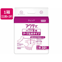 クレシア アクティ パッド併用 テープ止め S～M 32枚×3パック FCF770U-84364
