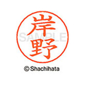 シヤチハタ ネームペン用ネーム シルバー 既製 岸野 FC46664-X-GPS-0893