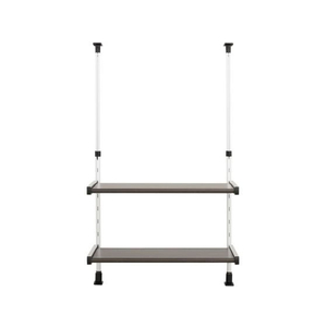田窪工業所 モクメタル つっぱり棚2段 幅55cm FC098NJ-MTP2-55-イメージ1