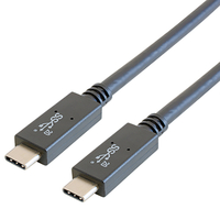GOPPA USB3．2 Gen2×2 USB Type-Cケーブル(1．0m) ブラック GP-CCU325A10M/B