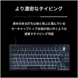 プリンストン ULTRA PLUS CNCフルアルミケース 75% 磁気無接点スイッチ搭載 キーボード ブラック UP-MKGA75MTLC-RT-J/B-イメージ2