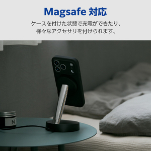 エレコム iPhone17 Pro用ハイブリッドケース シリコン MAGKEEP ブラック PM-A25CHVSCMGBK-イメージ5