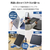 エレコム 11インチiPad Pro(M4)用 フラップケース 360度回転 背面クリア 2アングル スリープ ブルーグレー TB-A25PMMG360BG-イメージ4