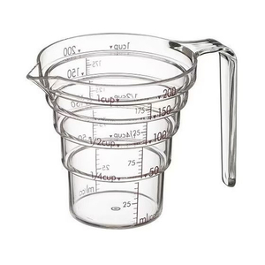 山崎実業 電子レンジ対応段々計量カップ 200mL CL FCD049H-2699-イメージ1