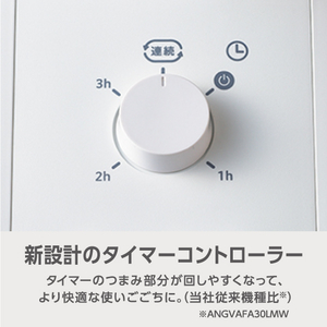 e angle リビング扇風機 ホワイト ANGV-FAM30-B-W-イメージ4