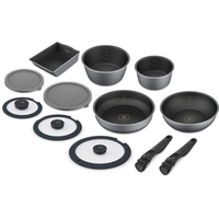 アイリスオーヤマ ダイヤモンドコートパンディプラスIH・ガス用12点スレートグレー FCU2680-DCI-S12S