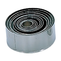 エムテートリマツ 18-8 パテ抜型 丸 (缶入) 12pcセット 12pcセット#1~#12 FCM7384-026103001