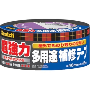 3M スコッチ 超強力多用途補修テープ 48mm×18m ダークグレー FC522XZ-3630935-イメージ1