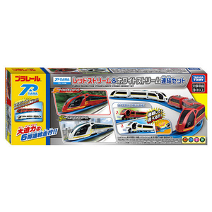 タカラトミー プラレール鉄道 レッドストリーム&ホワイトストリーム 連結セット ﾚﾂﾄﾞｽﾄﾘ-ﾑﾎﾜｲﾄｽﾄﾘ-ﾑﾚﾝｹﾂｾﾂﾄ-イメージ7