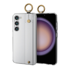 エレコム Galaxy S23用ハイブリッドケース ハンドバンド クリア PM-G231HVHBCR-イメージ6