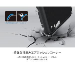 Just Mobile iPhone XS/X用ハイブリッドケース Quattro Air ネイビー JM10326-イメージ7