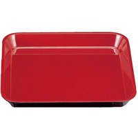 若泉漆器 メラミン デリカバット 黒内朱 大 尺0寸 FC203KY-0104100