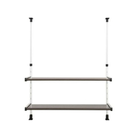 田窪工業所 モクメタル つっぱり棚2段 幅75cm FC099NJ-MTP2-75