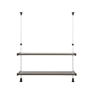 田窪工業所 モクメタル つっぱり棚2段 幅75cm FC099NJ-MTP2-75-イメージ1