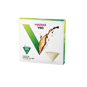 ハリオ V60用ペｰパｰフィルタｰ03M 40枚 V60ﾍﾟ-ﾊﾟ-03MVCF0340M-イメージ1