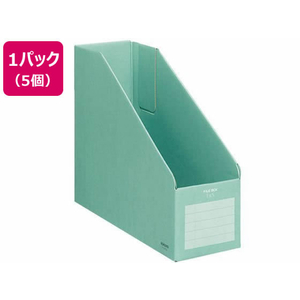 コクヨ ファイルボックスE&S A4タテ 背幅102mm 緑 5個 1パック(5個) F836370-ﾌ-E455G-イメージ1