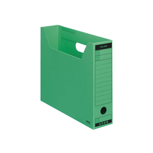 コクヨ ファイルボックス-FS〈Bタイプ〉A4ヨコ 背幅75mm 緑 1冊 F805185-A4-SFBN-G-イメージ1