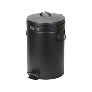ＬＩＶ ＰＬＵＳ Boite トラッシュカン ふた付 ペダル式 12L ブラック FCF834M-NQ-0196-イメージ1