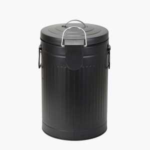 ＬＩＶ ＰＬＵＳ Boite トラッシュカン ふた付 ペダル式 12L ブラック FCF834M-NQ-0196-イメージ2