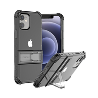 araree iPhone 12 mini用ケース Mach Stand ブラック AR20327I12MN