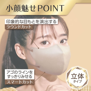 白元アース ビースタイル 立体タイプ ふつうサイズ サンドベージュ×マロン 20枚入 FCF659U-イメージ3