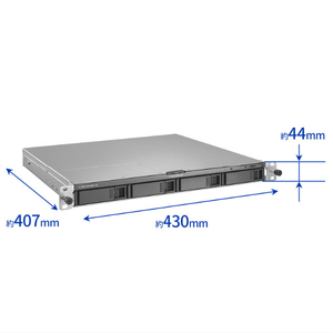 I・Oデータ 4ドライブラックマウントNAS(ネットワークHDD)(32TB) HDL4-LV32U-イメージ2