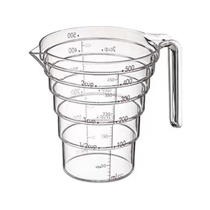 山崎実業 電子レンジ対応段々計量カップ 500mL CL FCD050H-2700-イメージ1
