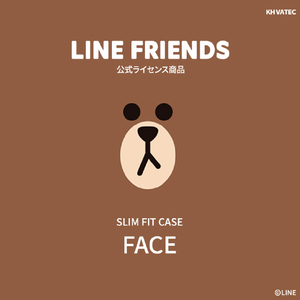LINE FRIENDS iPhone XR用ケース SLIM FIT フェイス サリー KCL-SFA008-イメージ3