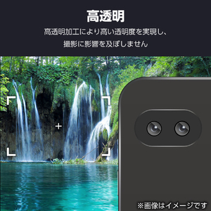 エレコム Google Pixel 9a用カメラレンズガラスフィルム ブラック PM-P251FLLG-イメージ5