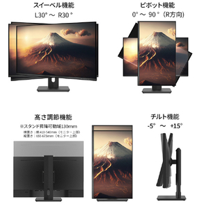 JAPANNEXT 28型液晶ディスプレイ ブラック JN-IPS282UHDR-C65W-イメージ6