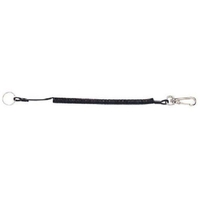 OH/落下防止コード トラック用ロングキーホルダー ブラック TRH-L B FCD302D-8080830