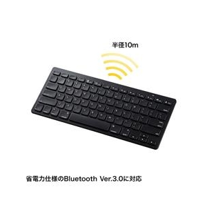 サンワサプライ Bluetoothキーボード ブラック SKB-BT25BK-イメージ3